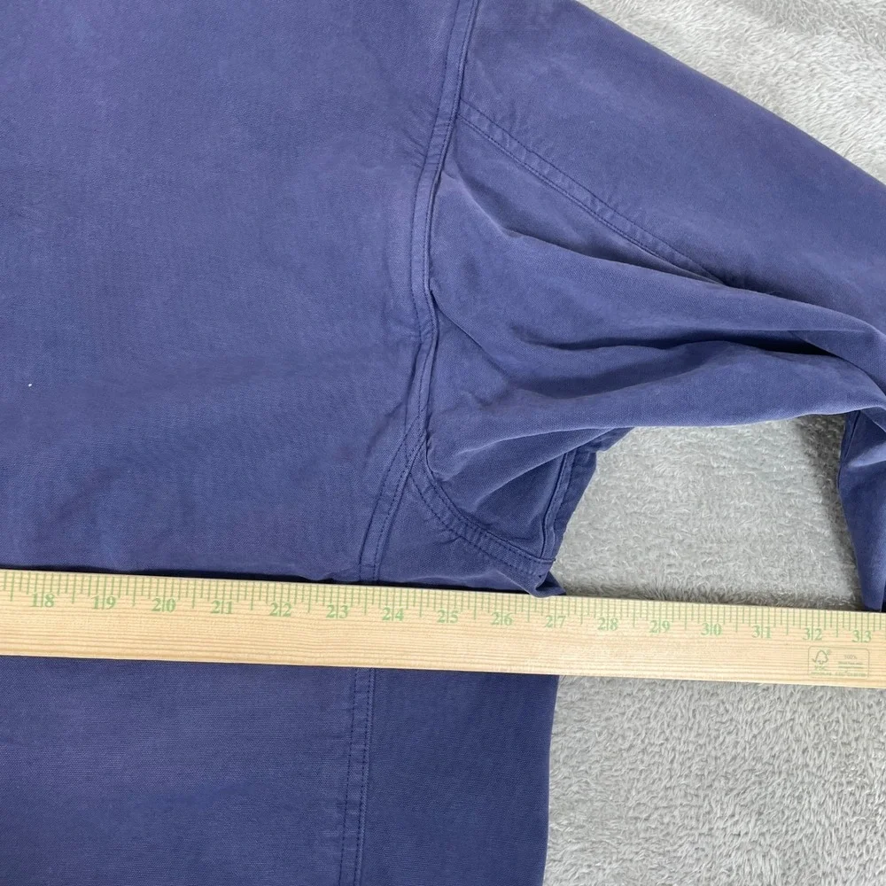 Polo Ralph Lauren Chore Jacket Mens XL Blue Canvas Corduroy Collar Barn Coat